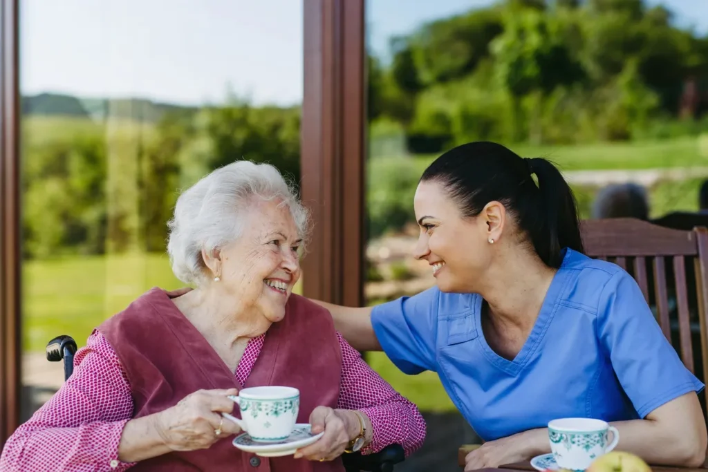 Winnipeg family discussing home care payment and funding options with a care consultant