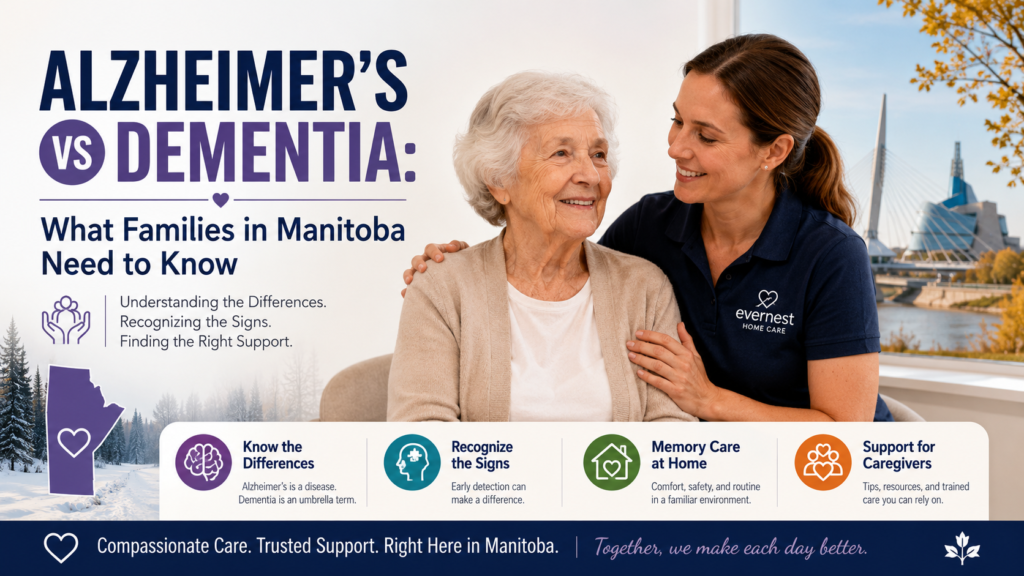 Alzheimer's vs Dementia: What Families in Manitoba Need to Know